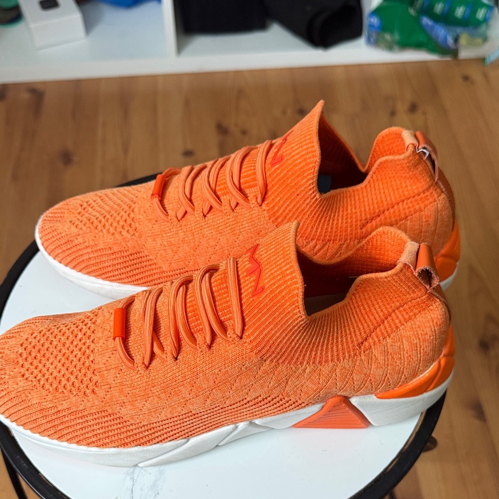 Mark Nason Orange Knit Women's Athletic Shoes